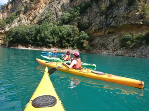 Kayak en mont-rebei